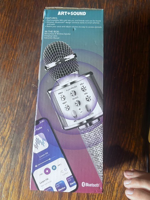 Karaoke Bling Bluetooth Microphone with Wireless Speaker | Art+Sound