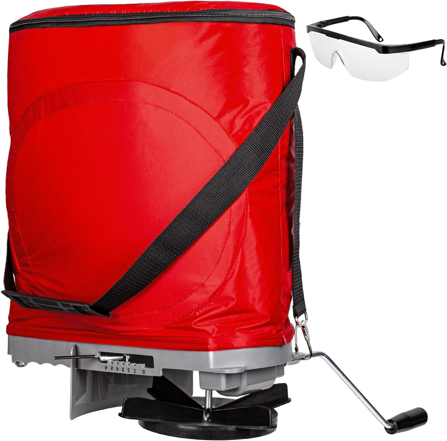 Handheld Seed Spreader Grass Seeds Salt Fertilizer Dispenser Seeder 25Lb Bag