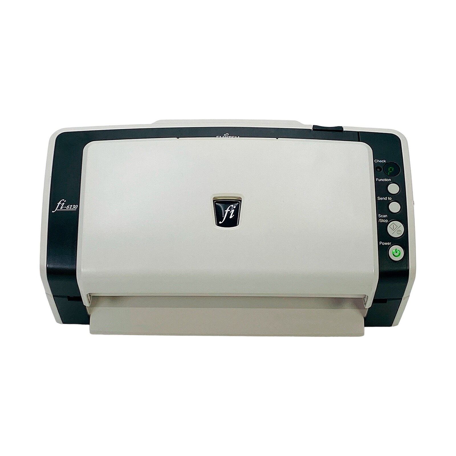 Fujitsu Fi-6130 Scanner For Business w/Adapter+USB+Drivers ZERO ROLLERS COUNT🔥