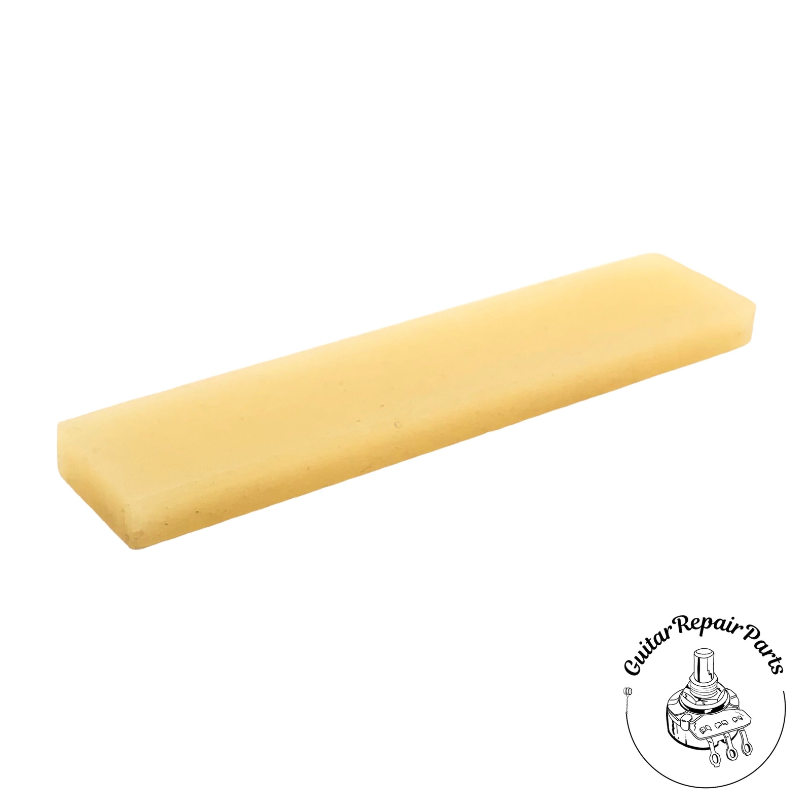Bone Nut Blank For Fender Style Guitar 2" x .4" x .14" - Unbleached Bone