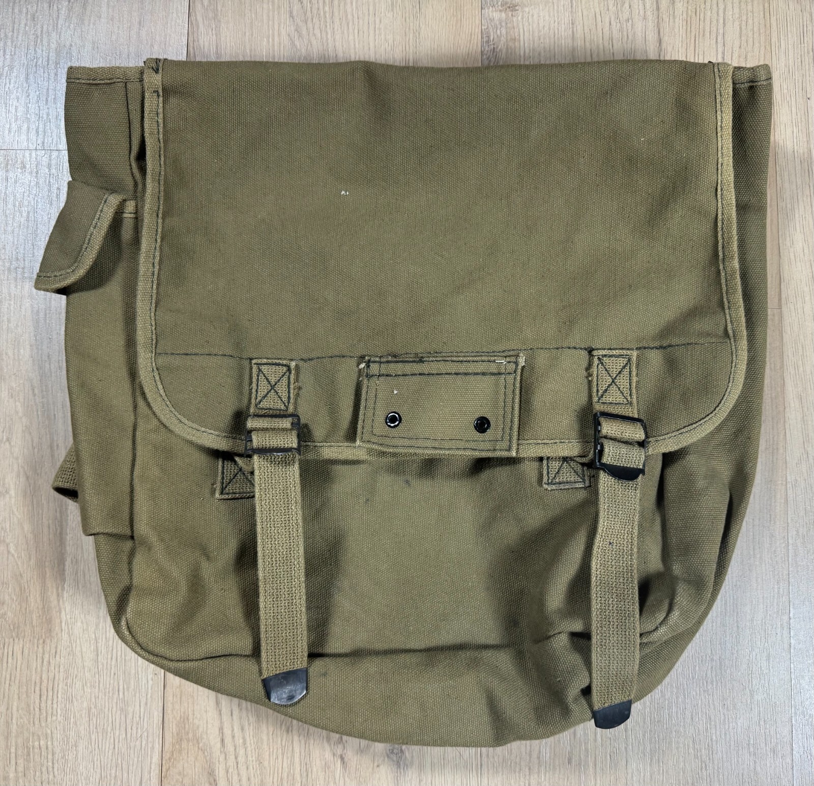 Military OD Green Rucksack Tote Bag Satchel Purse Camping Survival Surplus Gear