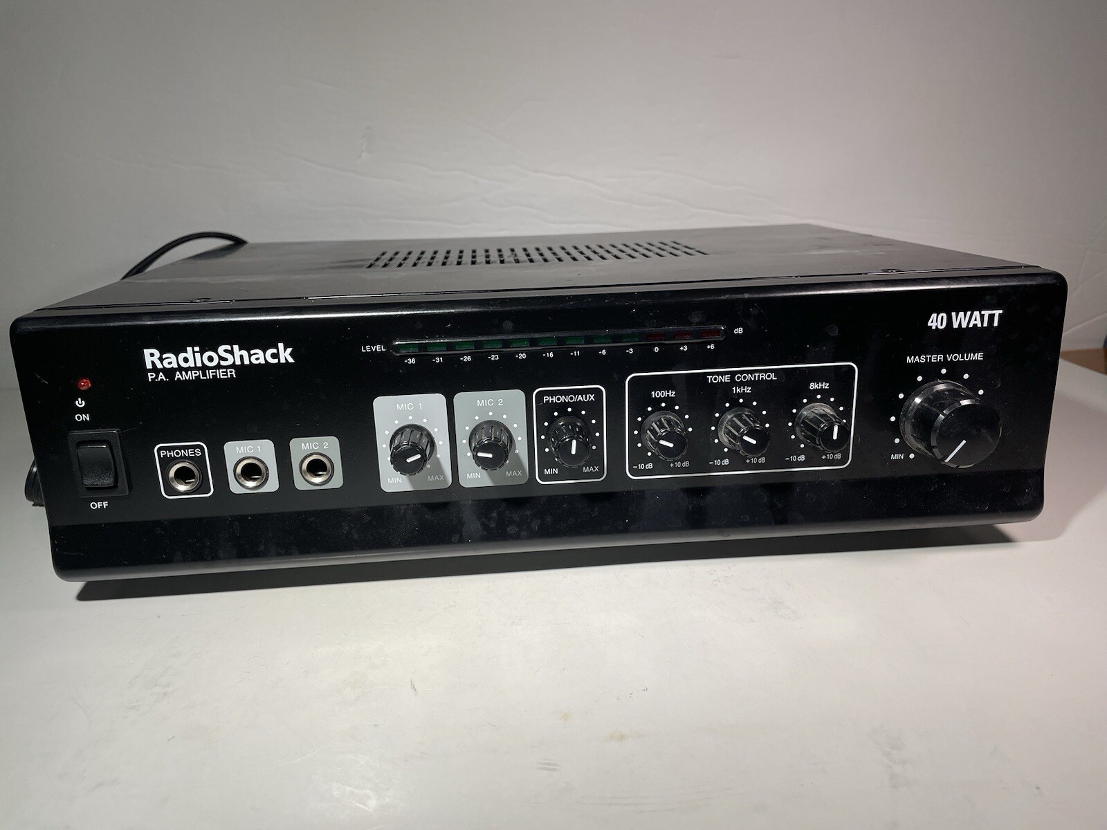 Radio Shack PA Amplifier 32-2054 40 Watt with Power Cord Amp Vintage