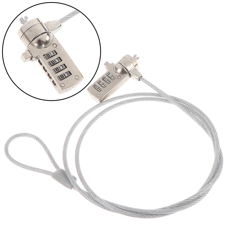 4 Digit security password computer lock anti-theft chain for notebook pc lapt XN