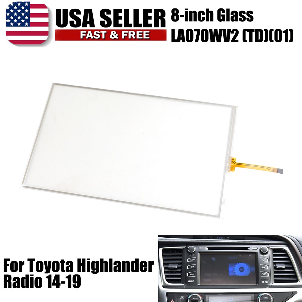 8" Touch Screen For Toyota Highlander 2014-2019 Navigation Radio LA080WV2TD New