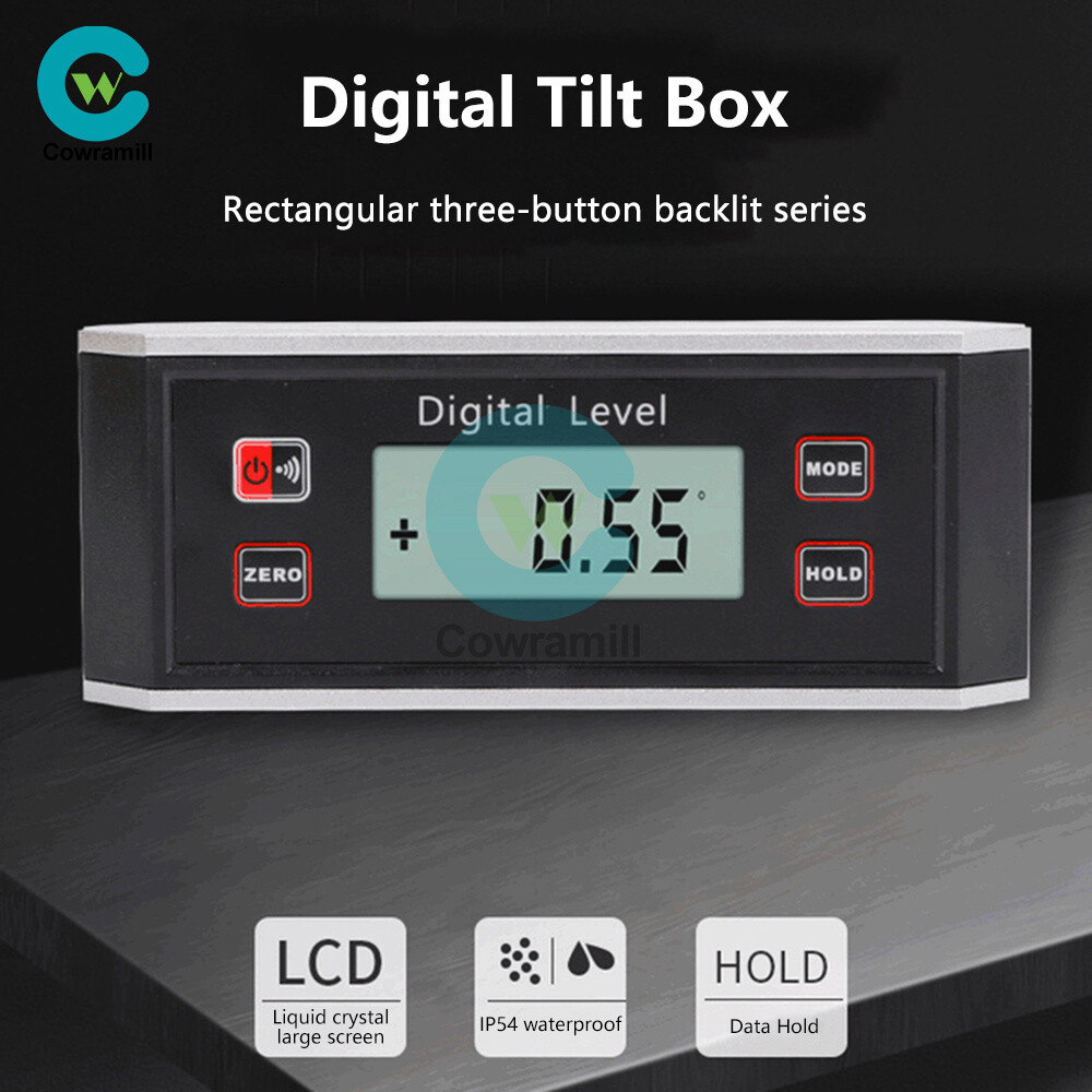 4*90°Magnetic Digital Level Box Angle Finder Protractor Inclinometer Bevel Gauge