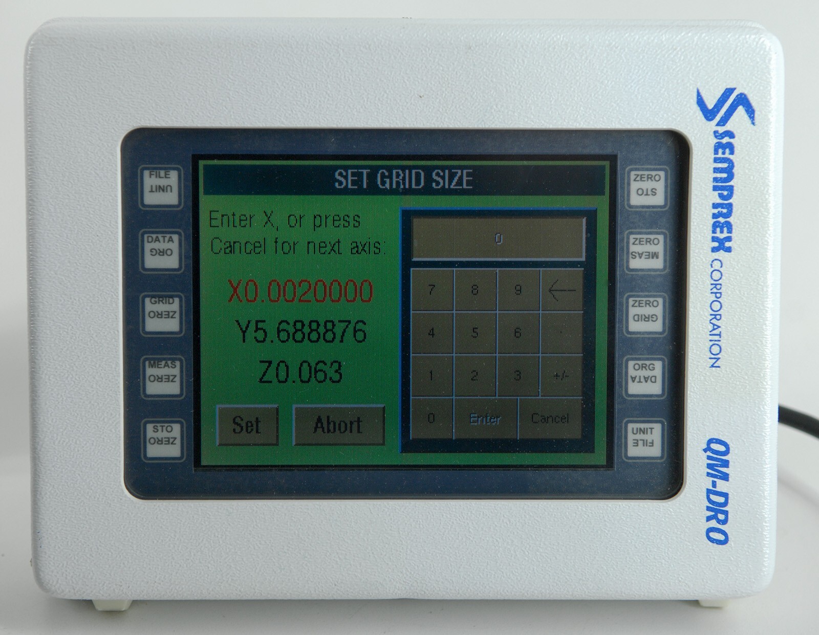 SEMPREX QM-DRO 3 AXIS LCD DIGITAL READOUT # 14-2953.10, LINEAR or ROTARY