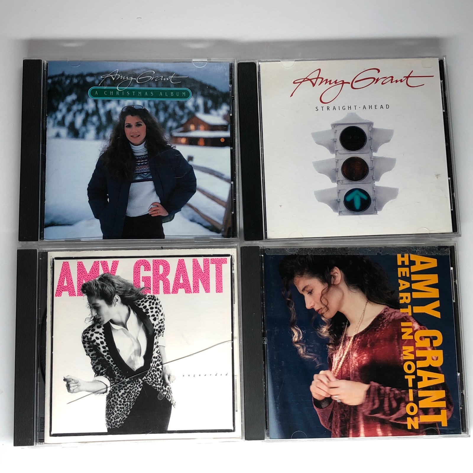 Amy Grant Lot of 4 CDs Unguarded, Straight Ahead, Heart in Motion, Christmas