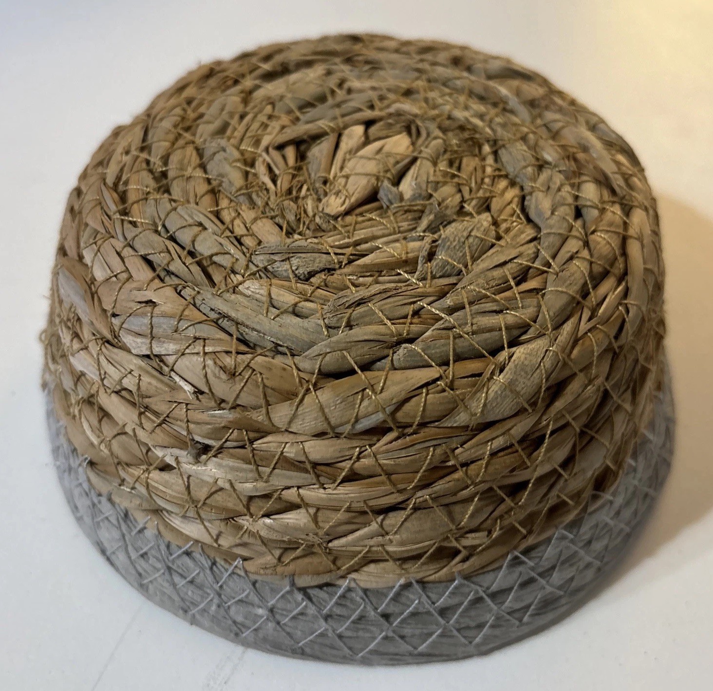 Woven Basket Small Wicker Dish Round 5.5” X 2.5”