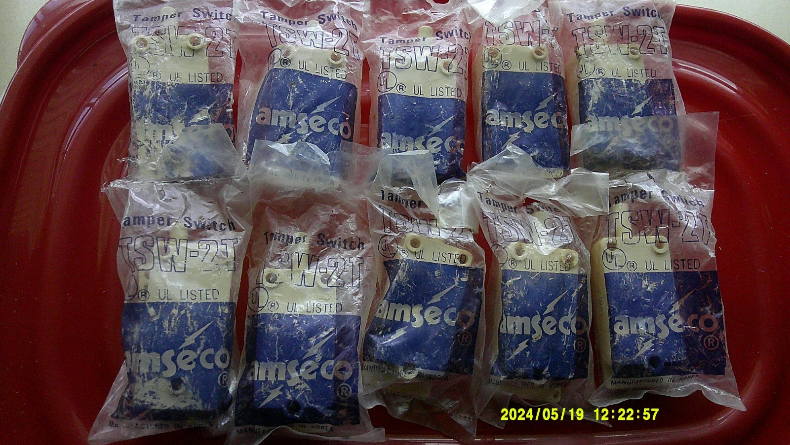 10 Amseco TSW-2T Mechanical Tamper Switch UL Listed 1 Switch
