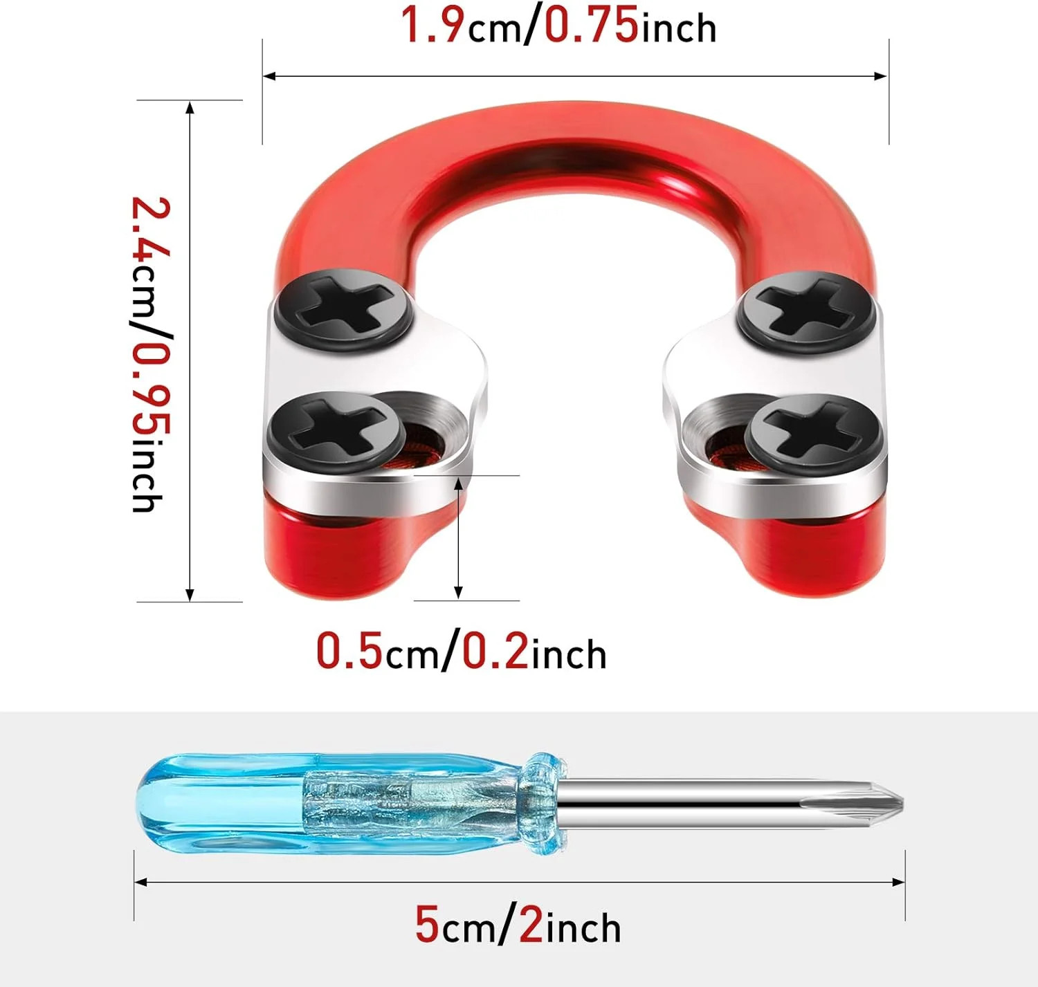 Compound Bow D Loop 2 Pack Metal U Nock Release Aid Kit Tool