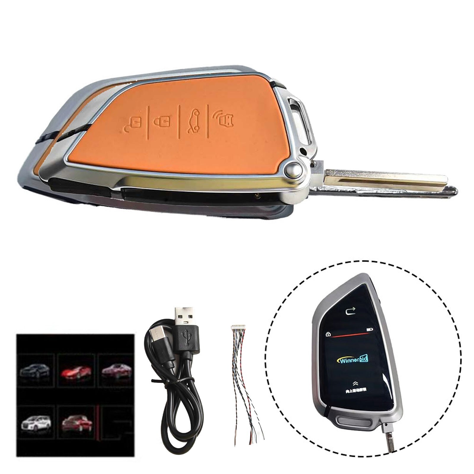 New Touch screen for smart key remote keyless entry with mechanical key For All
