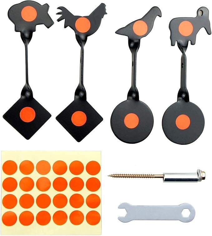 BB Gun Target Pellet Gun Targets Compact Package Metal Steel Auto Reset