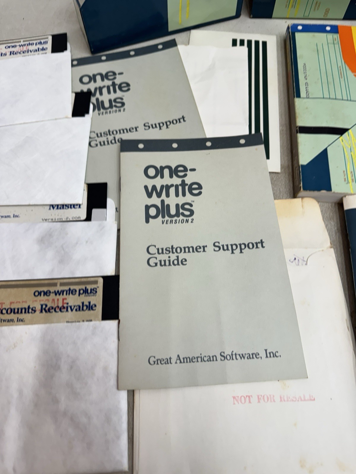one write plus version 2 accounts receivable accounting software 1987