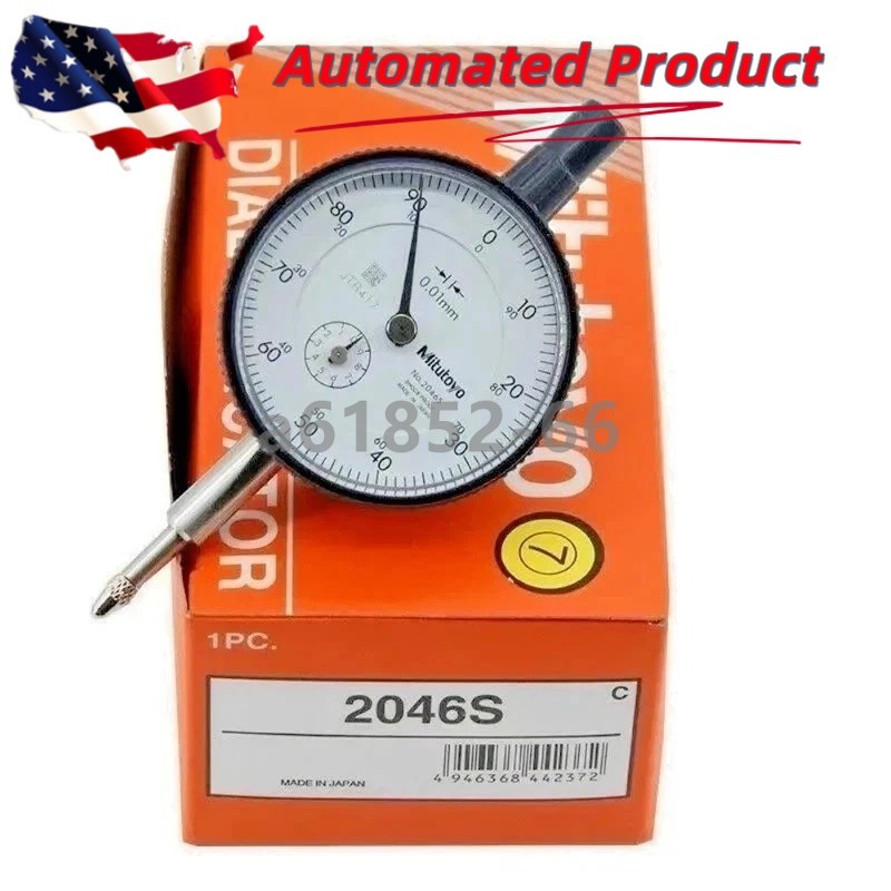 1PC Brand New Dial Indicator 2046S Compatible With Mitutoyo 0-10mm X 0.01mm Grad