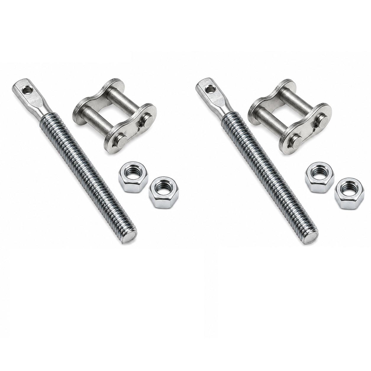 Chain Bolt Tensioner Tie Rod 3/8″ X 3 3/4″ Slide Gate Opener w/ Master Link Nuts