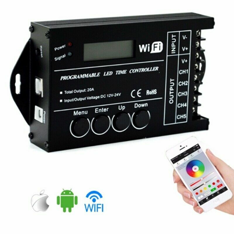 DC12-24V TC420/TC421 WiFi Time programmable LED controller Dimmer RGB for strip