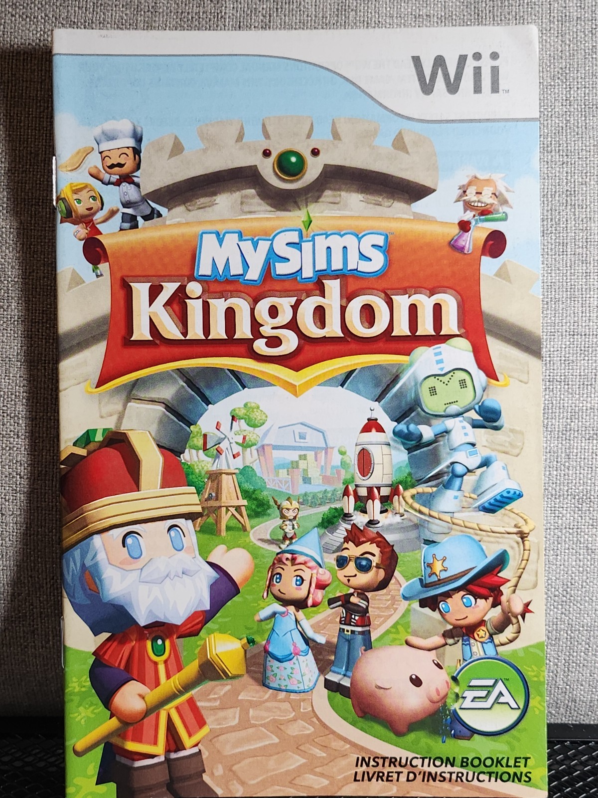 MySims Kingdom Instruction Manual Only - Nintendo Wii