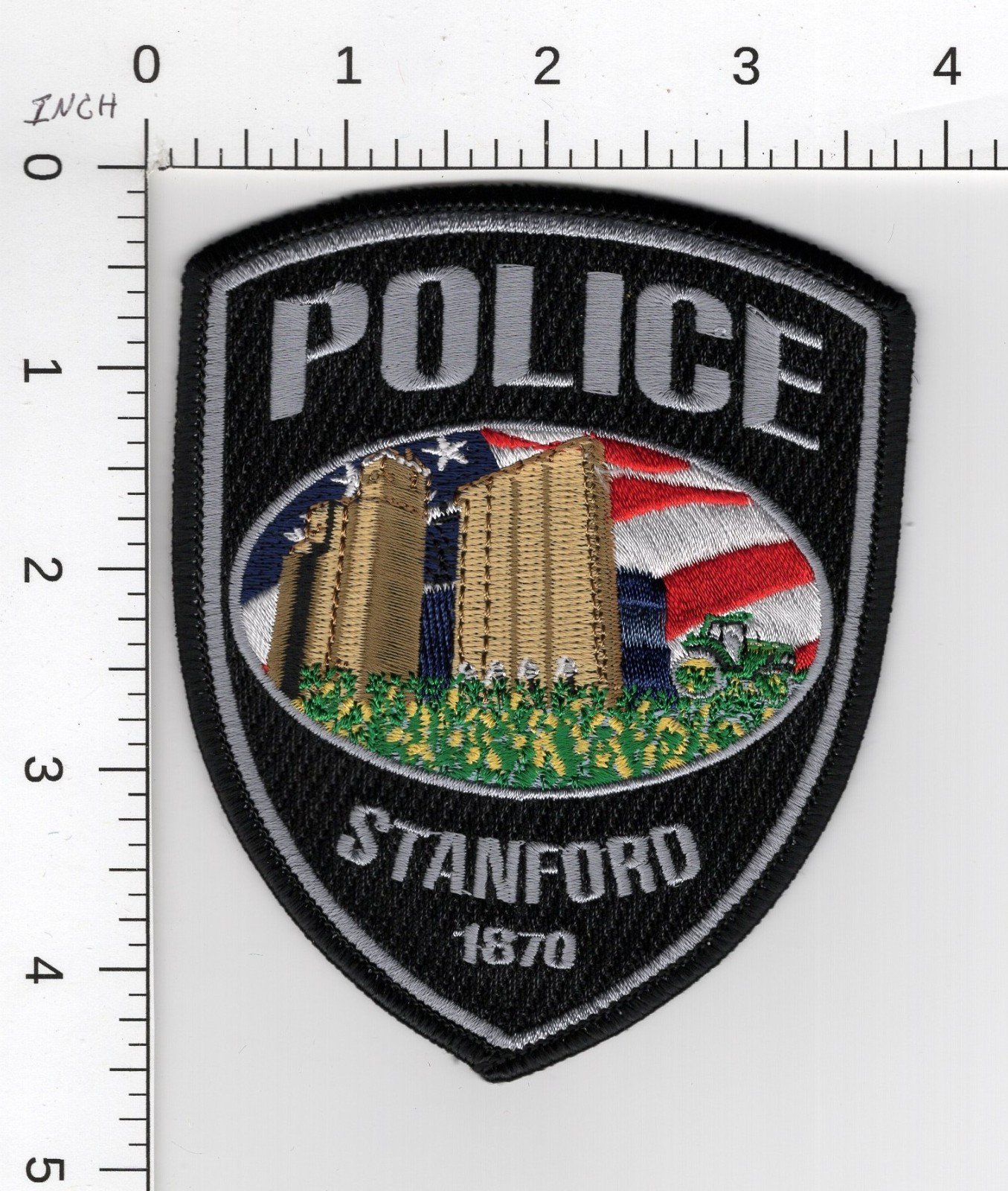 STANFORD ^^  ILLINOIS (UPDATE 👀)  COLLECTIBLE POLICE EMBROIDERED PATCH
