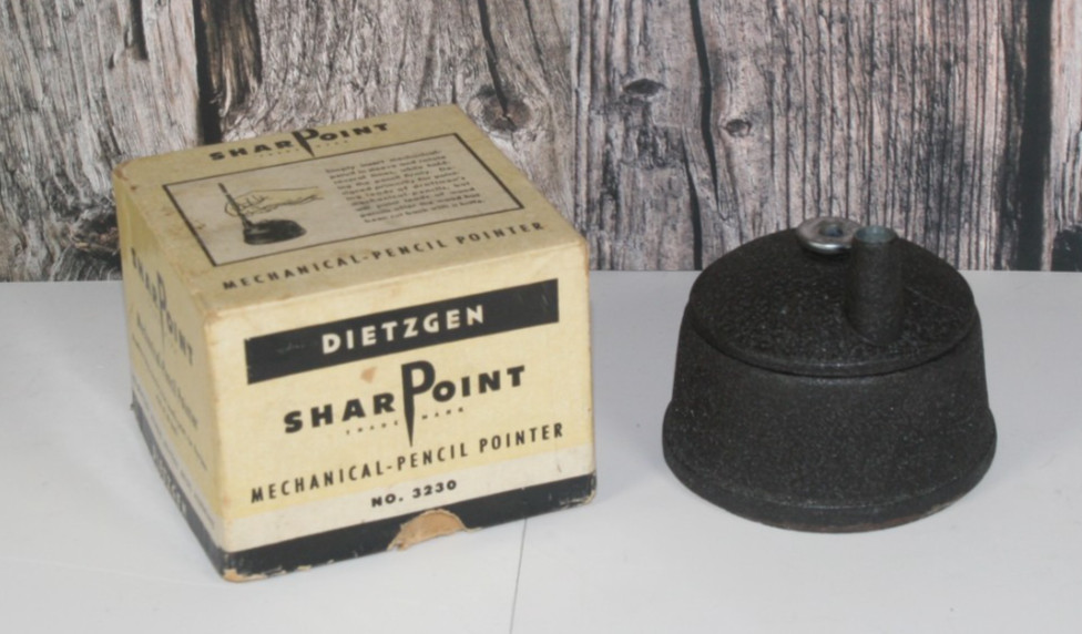 Vintage SharPoint Mechanical Pencil Pointer Sharpener Dietzgen 3230 W Box Manual