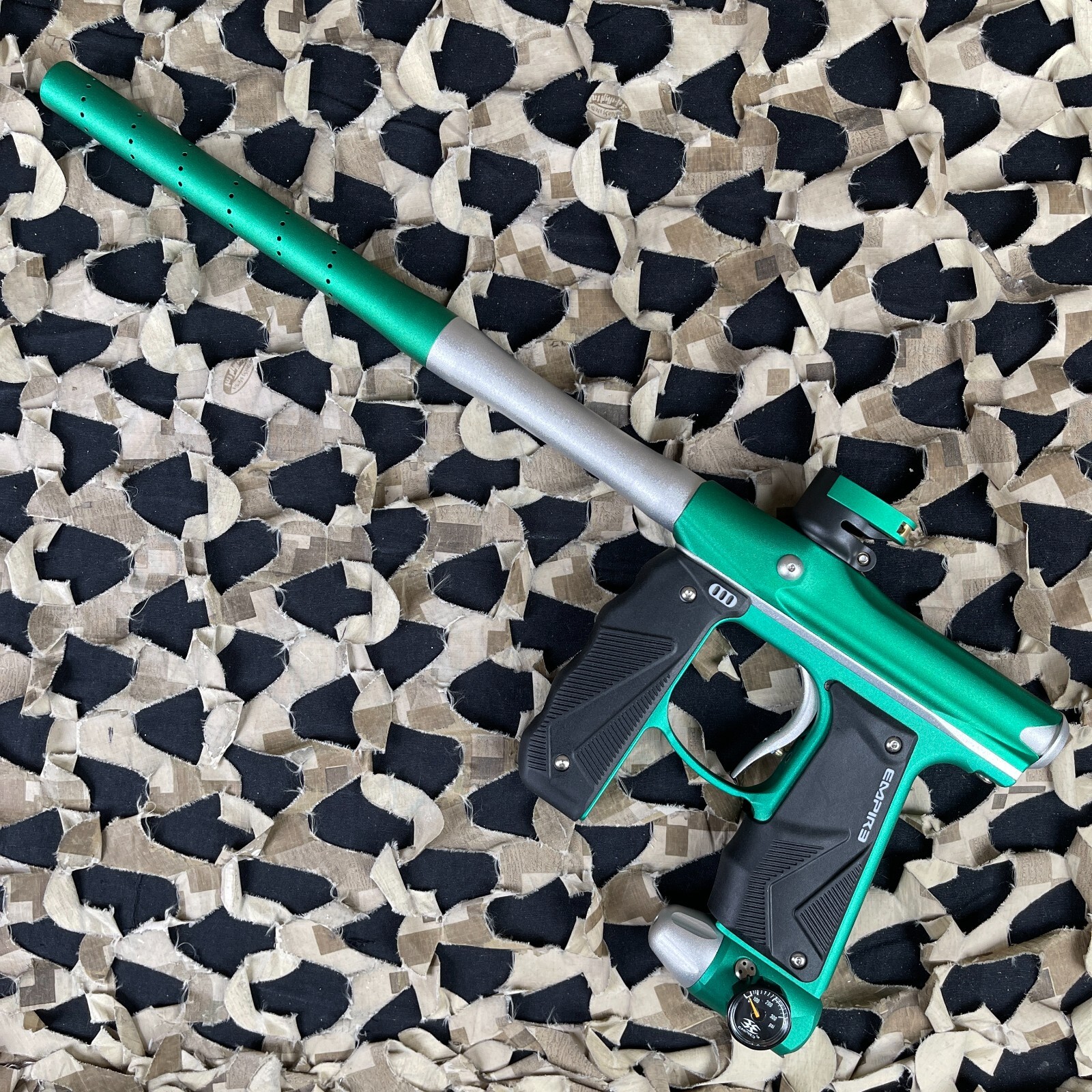 NEW Empire Mini GS Paintball Gun w/ 2 Piece Barrel - Dust Spearmint/Dust Silver