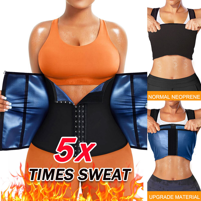 Women Waist Trimmer Belt Sweat Wrap Sweat Waist Trainer Sweat Tummy Workout Belt