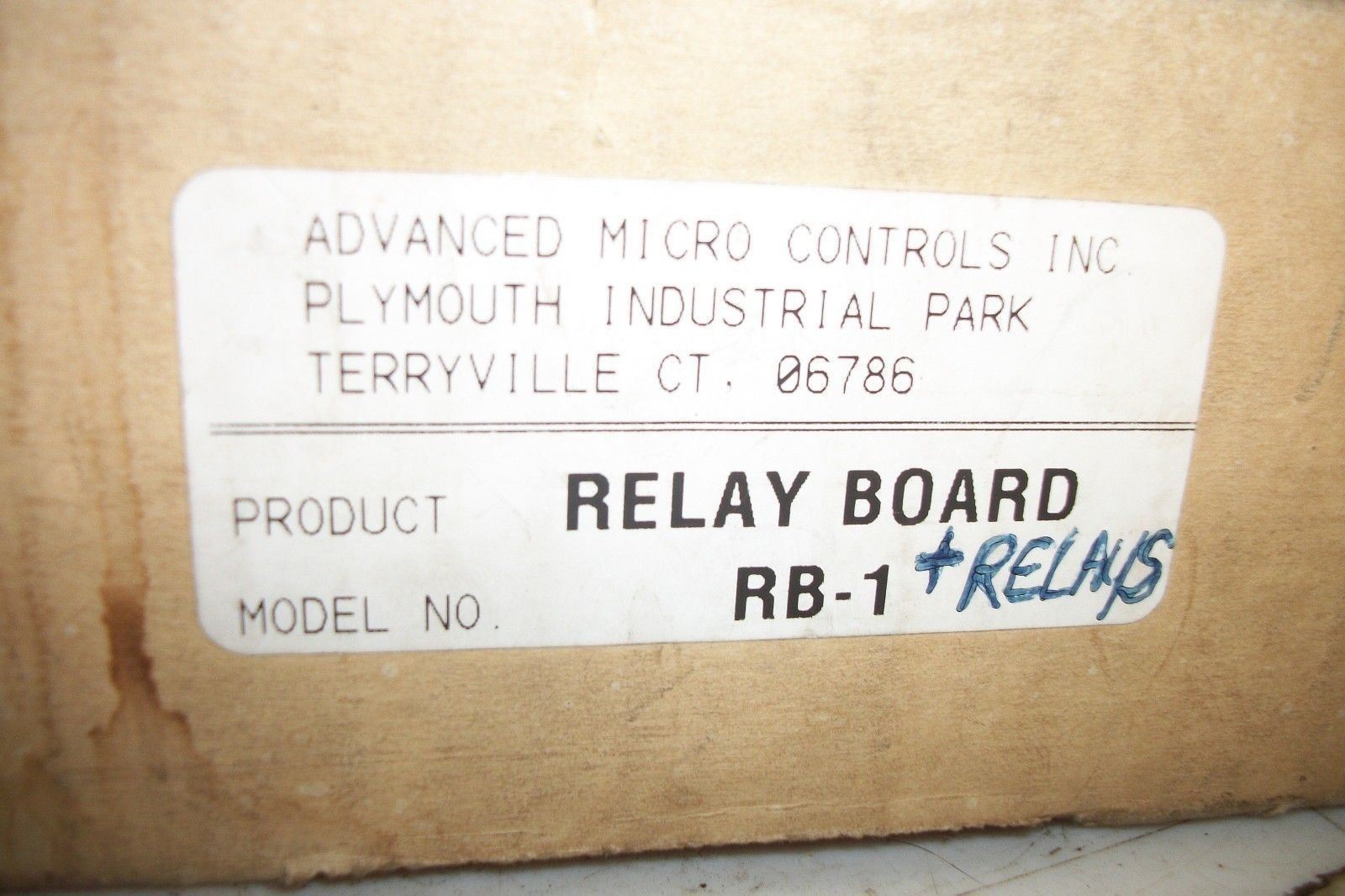 1 Advanced Micro Controls Rb-1 Relay Board