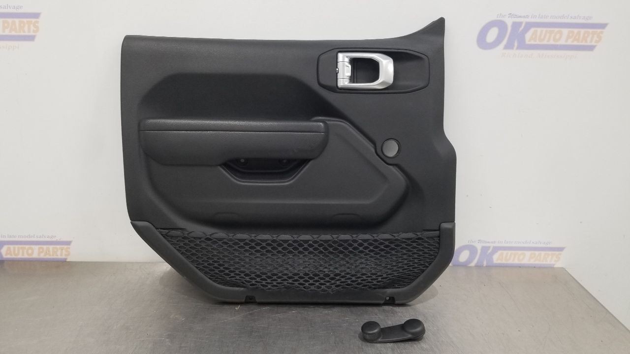 23 JEEP WRANGLER JL DOOR PANEL FRONT DRIVER BLACK 2 DOOR MANUAL GLASS OPTION
