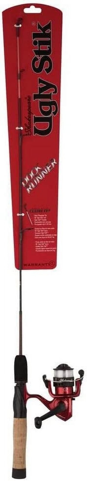 Ugly Stik Dock Runner Spinning Combo, 3' Medium Fishing Rod, 30 Size Reel