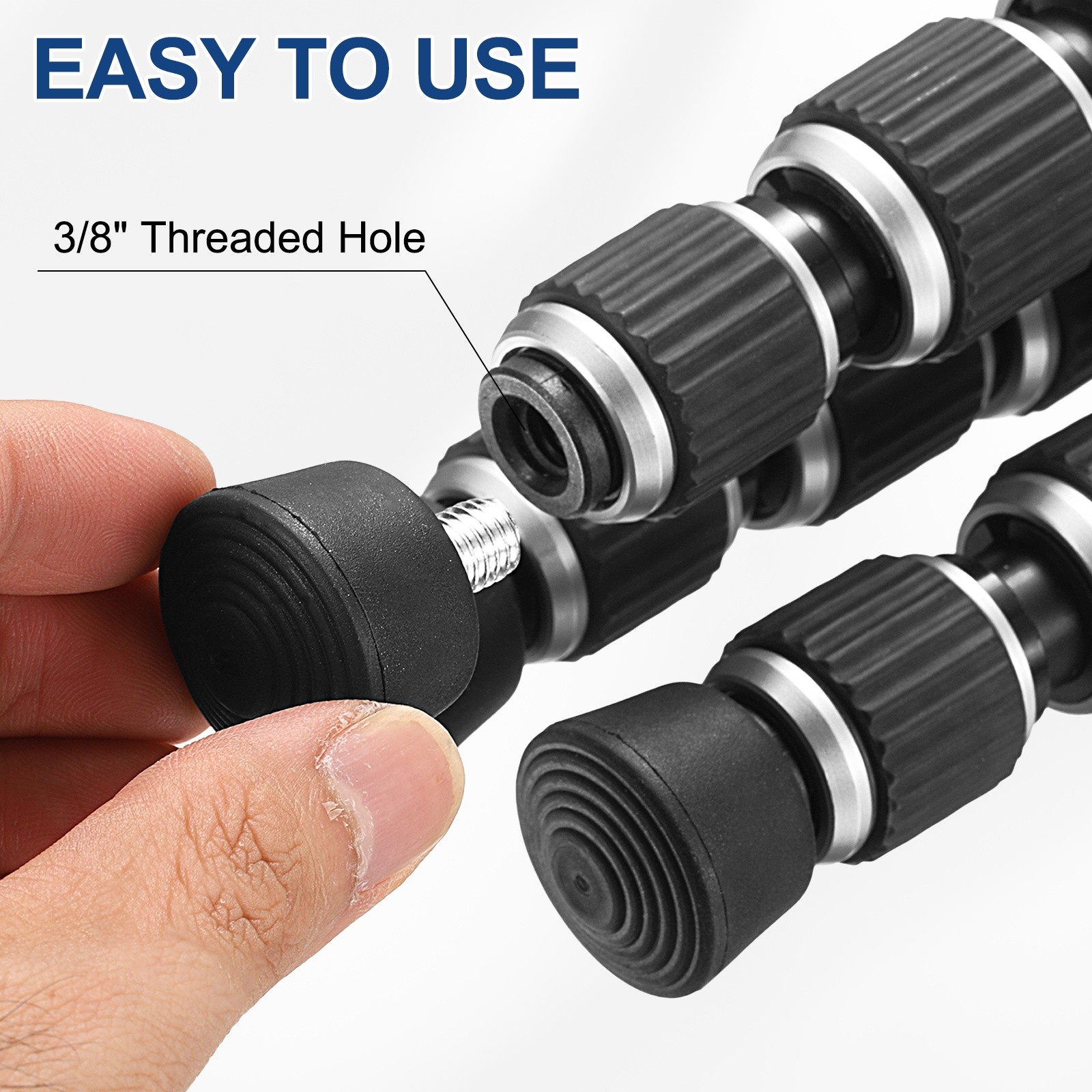 3/8" Thread Tripod Spike, 3.14"/80mm Camera Tripod Ground Spike - 3Pcs