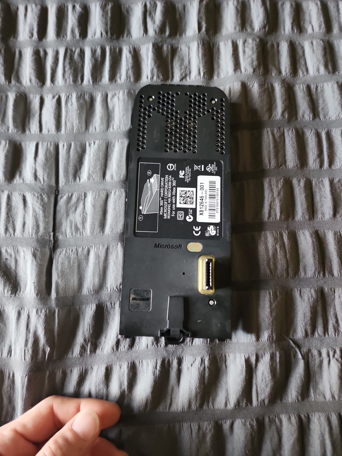 Microsoft Xbox 360 OEM External Black 120GB Hard Drive Tested Working