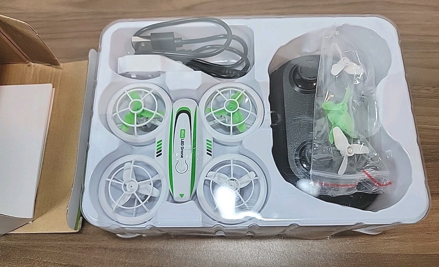 S3 LED Mini Drone RC Quadcopter w/ remote Tested