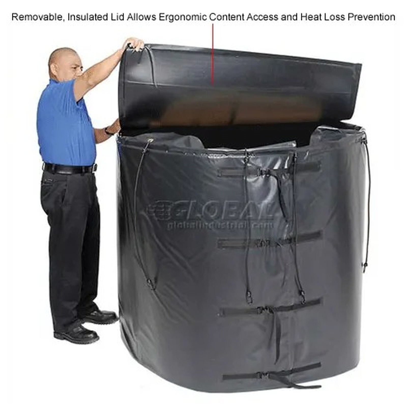 Insulated Tote Heating Blanket For 250 Gal IBC Steel Tote, Up To 145��F, 120V