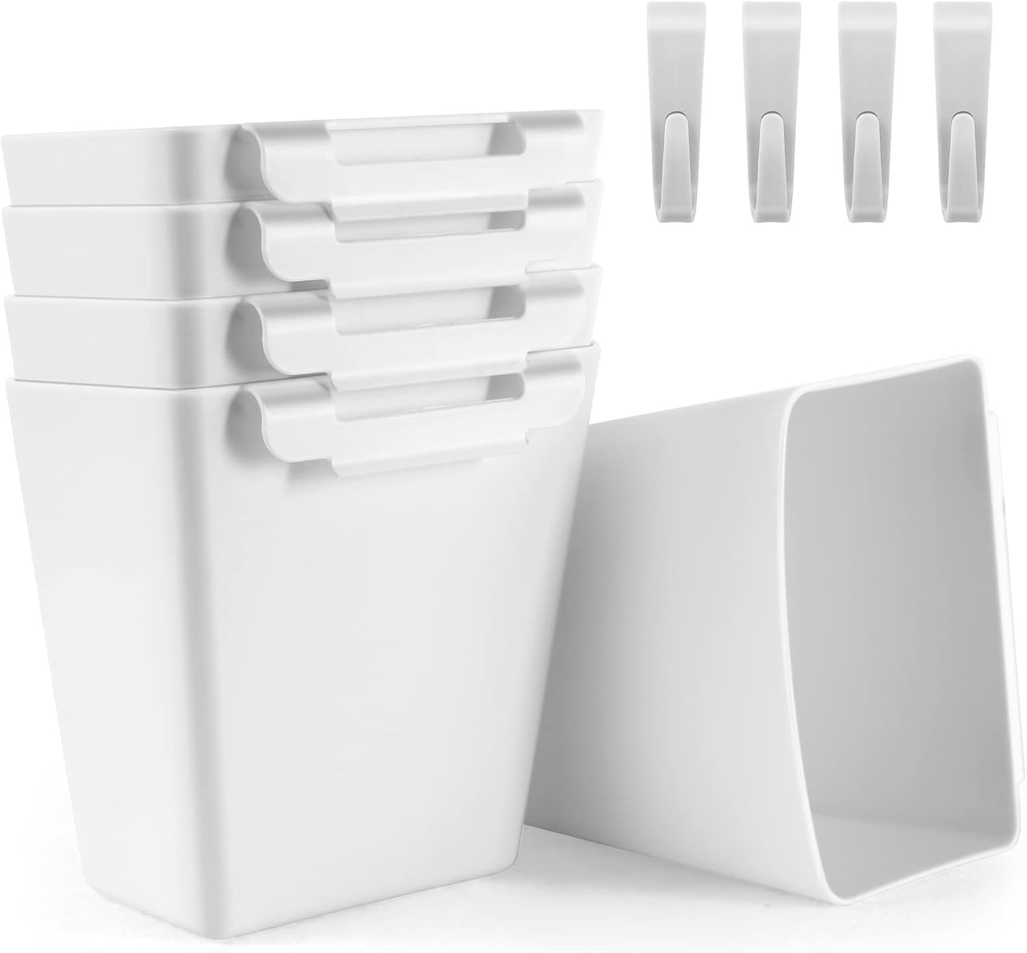 5 Pack Hanging Cup Holders, Multipurpose Rolling Cart Accessories Utility Cart A