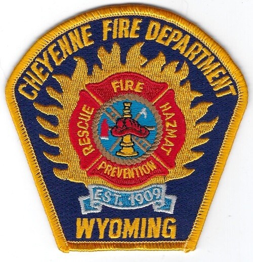 WYOMING - Cheyenne Fire Dept. - Previous Style - [ Shoulder Patch ]