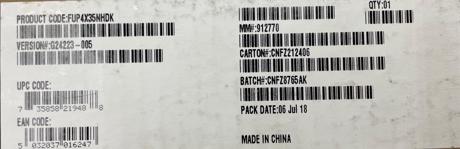 Intel FUP4X35NHDK Spare 3.5in Fixed HDD Carriers NEW OPEN BOX
