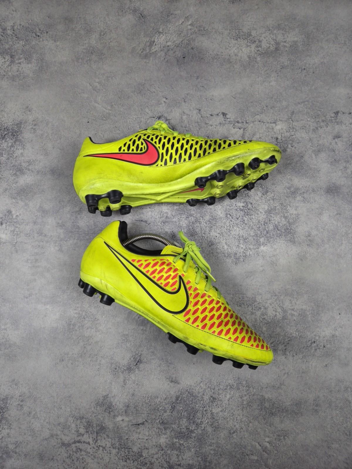 Vintage Nike Magista Yellow Football Boots 2014-15 Soccer Size US 10.5