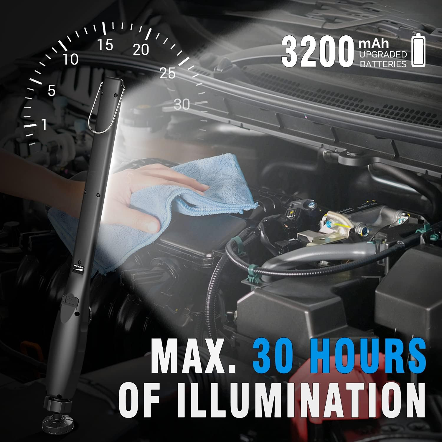 Dr. Prepare LED Work Light, 700 Lumens Rechargeable Work Lights, Cordless Portab