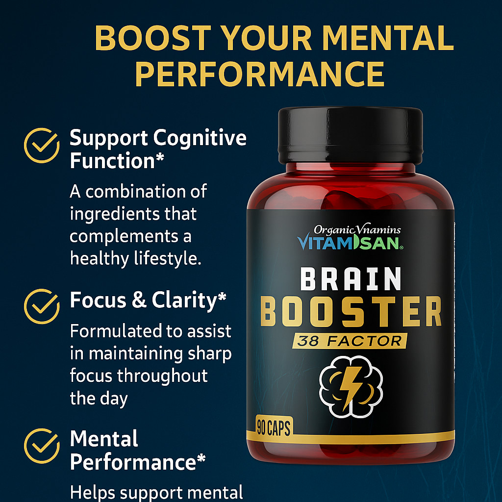 Advanced Brain Focus Memory Support Nootropic Formula for EnergyCognitive Health