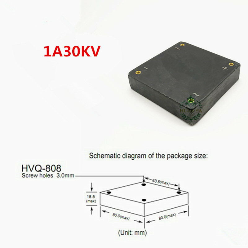 High-voltage Silicon Stack HVQL10MB300D Single-phase Rectifier Bridge 1A30KV