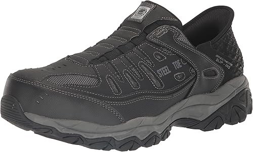 Skechers Men's Hands Free Slip-in Cankton Faison ST Industrial Shoes - Steel Toe