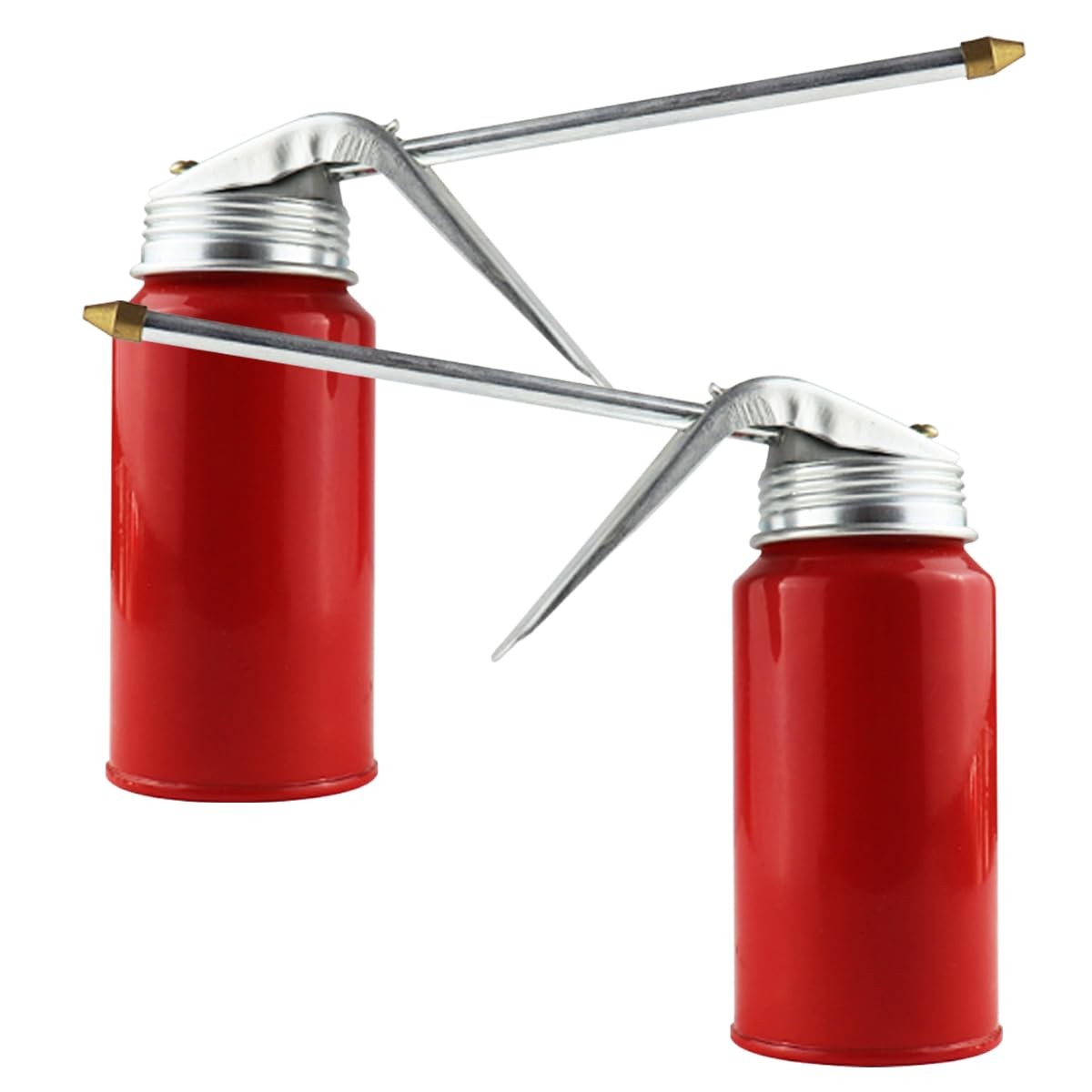 2PCS Oil Can Pump Oiler, Tank Lubricator, Engine 4.92×1.96 inch