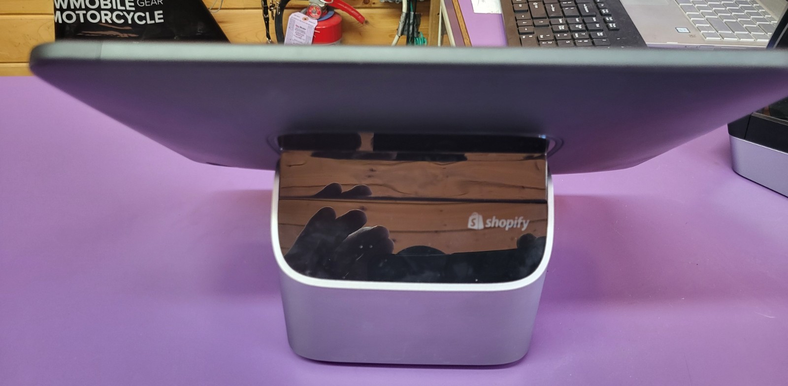 Shopify POS Register-Tablet Case, iPad 10.2 W/Dock, Tap & Chip, Printer