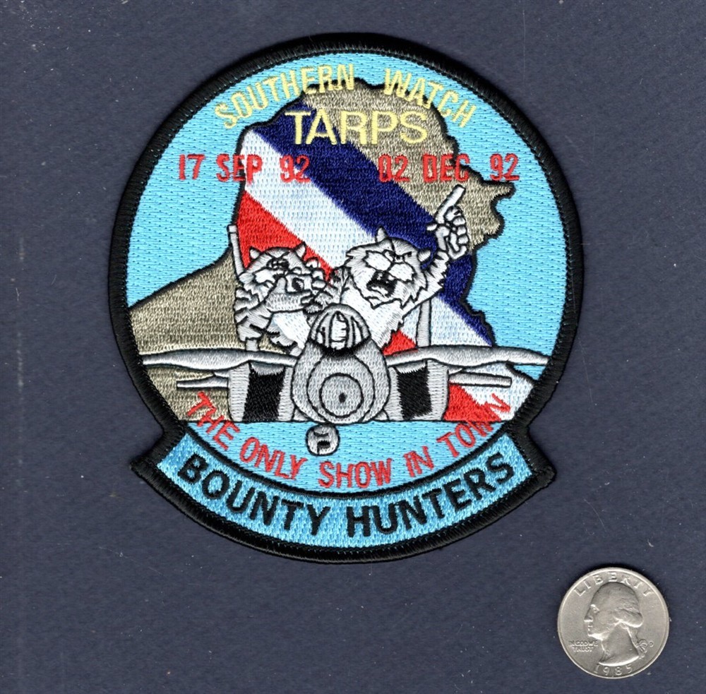 VF-2 BOUNTY HUNTERS OSW 1992 TARPS F-14 TOMCAT US Navy Fighter Squadron Patch