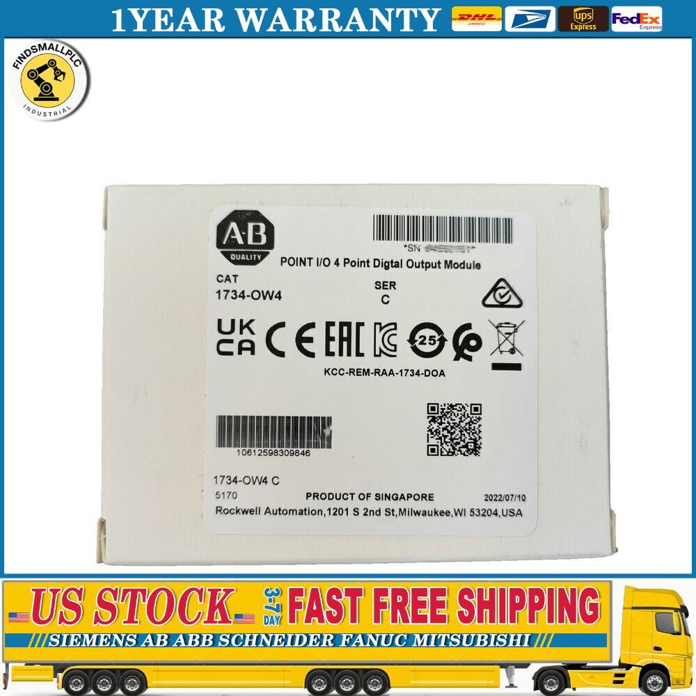 New AB 1734-OW4 Point I/O 4 Point Digital Output Module 1734OW4 In US Free Tax