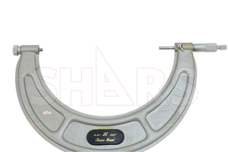 Shars Solid Metal Frame Outside Micrometer 9-10" x 0.0001" New R}