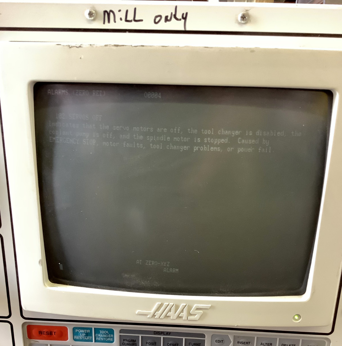 HAAS CSM1A Automation Control Simulation Module Model: VFZ Ver. 9.55N Mill Only