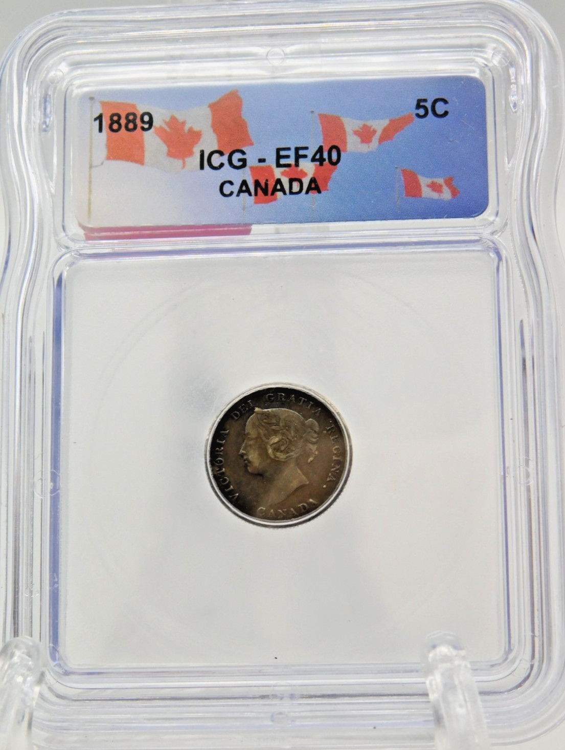 1889 CANADA FIVE CENT ICG EF40 (BT1178)
