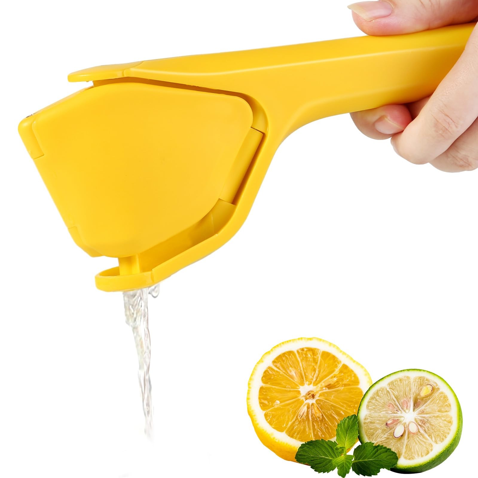 Lemon Squeezer, Effortless Manual Flat Lime Juicer Squeezer, Hand Citrus Pres...