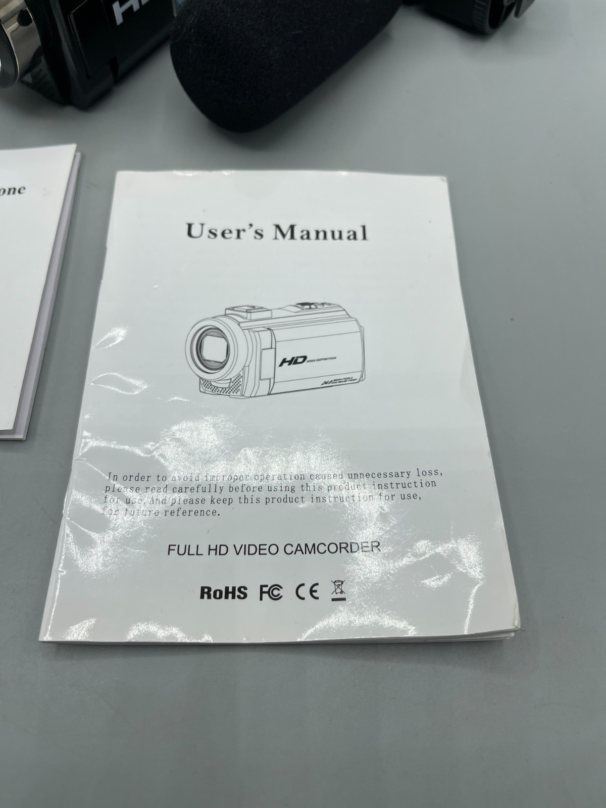 Full HD Digital Recording Camera, Detachable Microphone, Vlogging Camera
