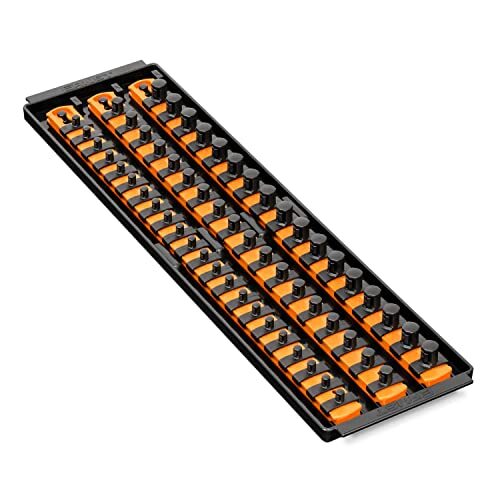Ernst 8482 3 Rail Twist Lock Socket Boss 18", Orange- 1/4", 3/8" & 1/2"